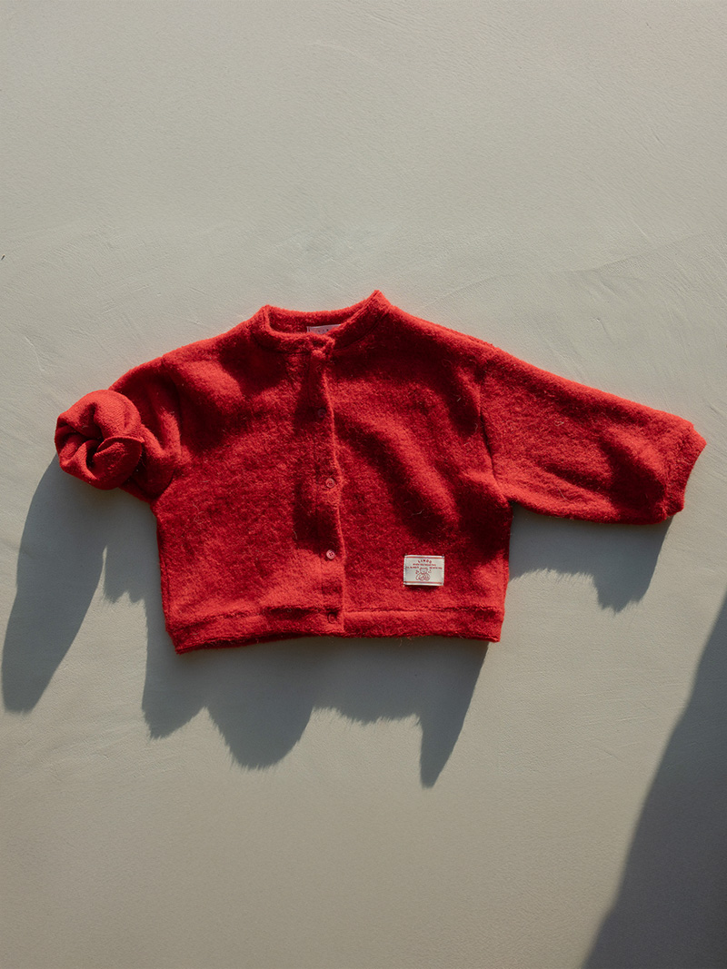 Rode fluffy cardigan